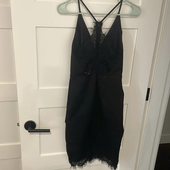 Astr Black Lace Midi Bodycon - Picture 6 of 8